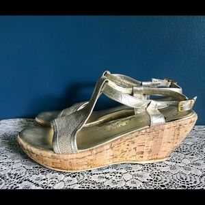 Born Cork wedge heel sandals 8